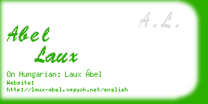 abel laux business card